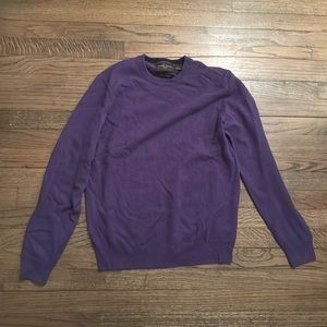 Cashmere Crewneck Purple Sweater